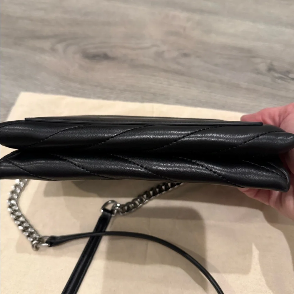 Tory Burch Black Quilted Leather Clutch - Picture 3 of 13